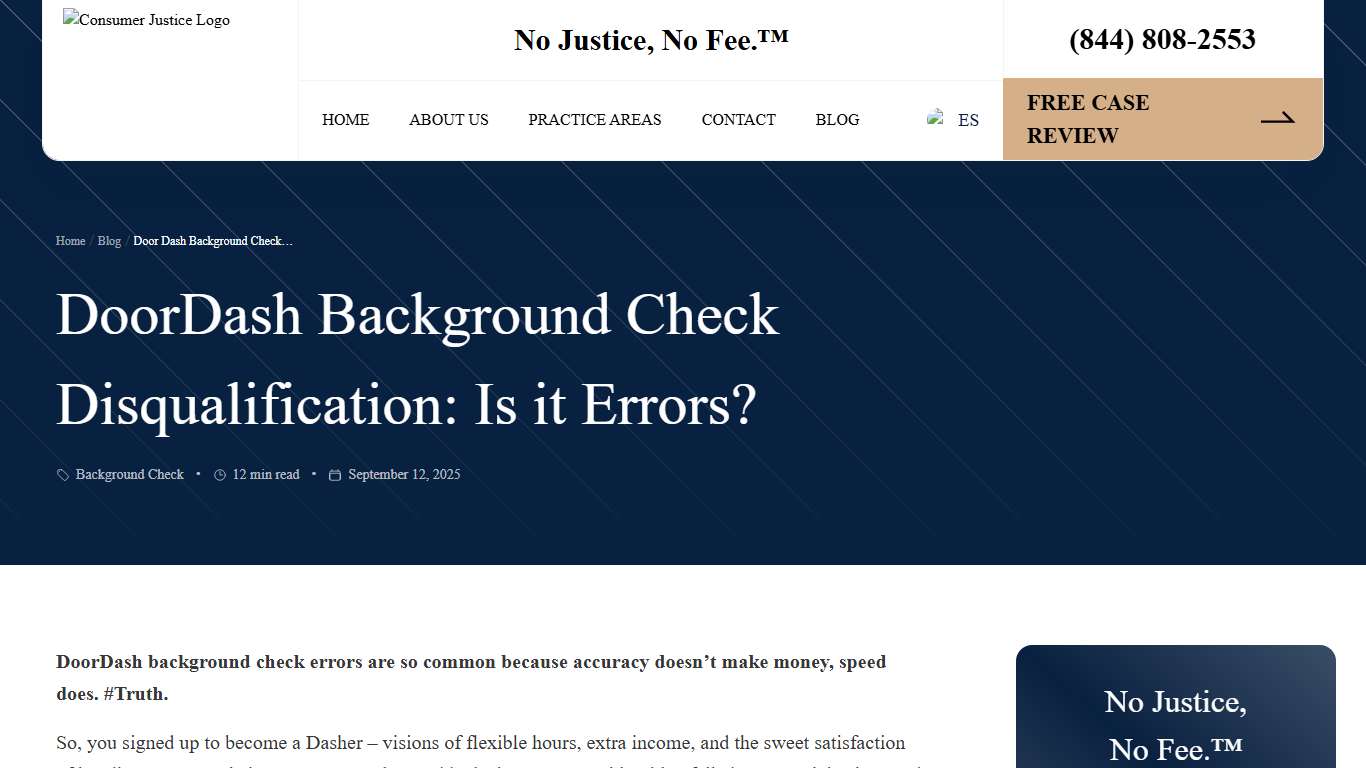 DoorDash Background Check Disqualification: Is it Errors?