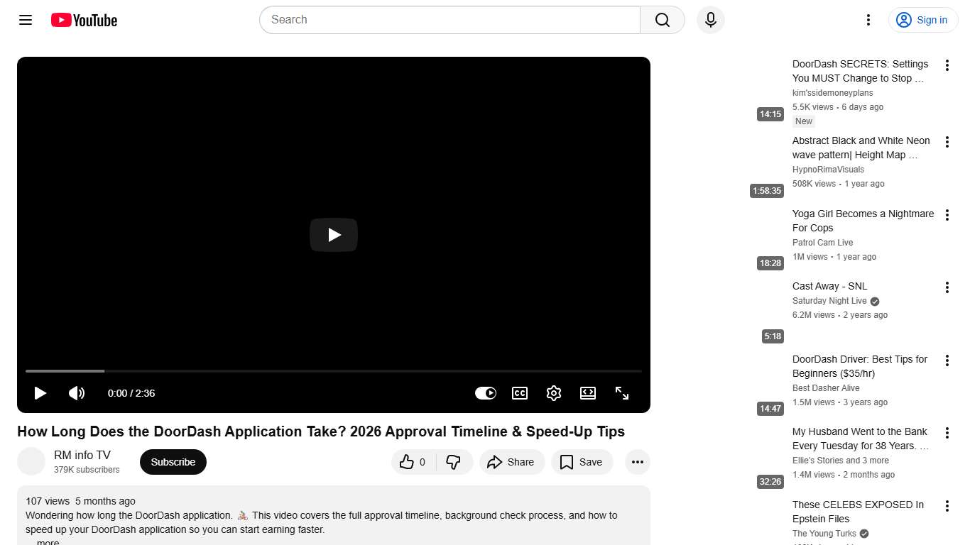 How Long Does the DoorDash Application Take? 2026 Approval Timeline & Speed-Up Tips - YouTube
